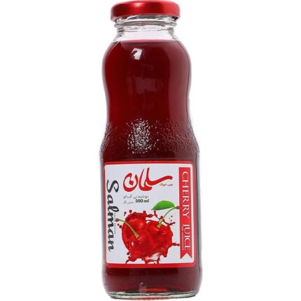 آبمیوه آلبالو 300 cc سلمان شیشه ای