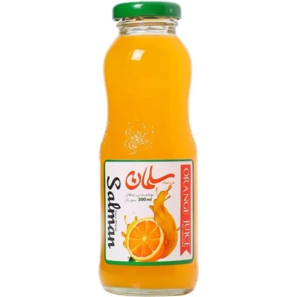 آبمیوه پرتغال 300 cc سلمان شیشه ای