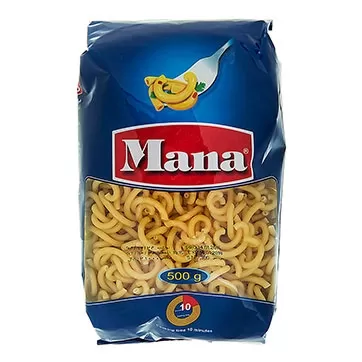 ماکارانی بریده 500 گرمی مانا