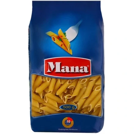 ماکارانی لوله ای درشت 500 گرمی مانا